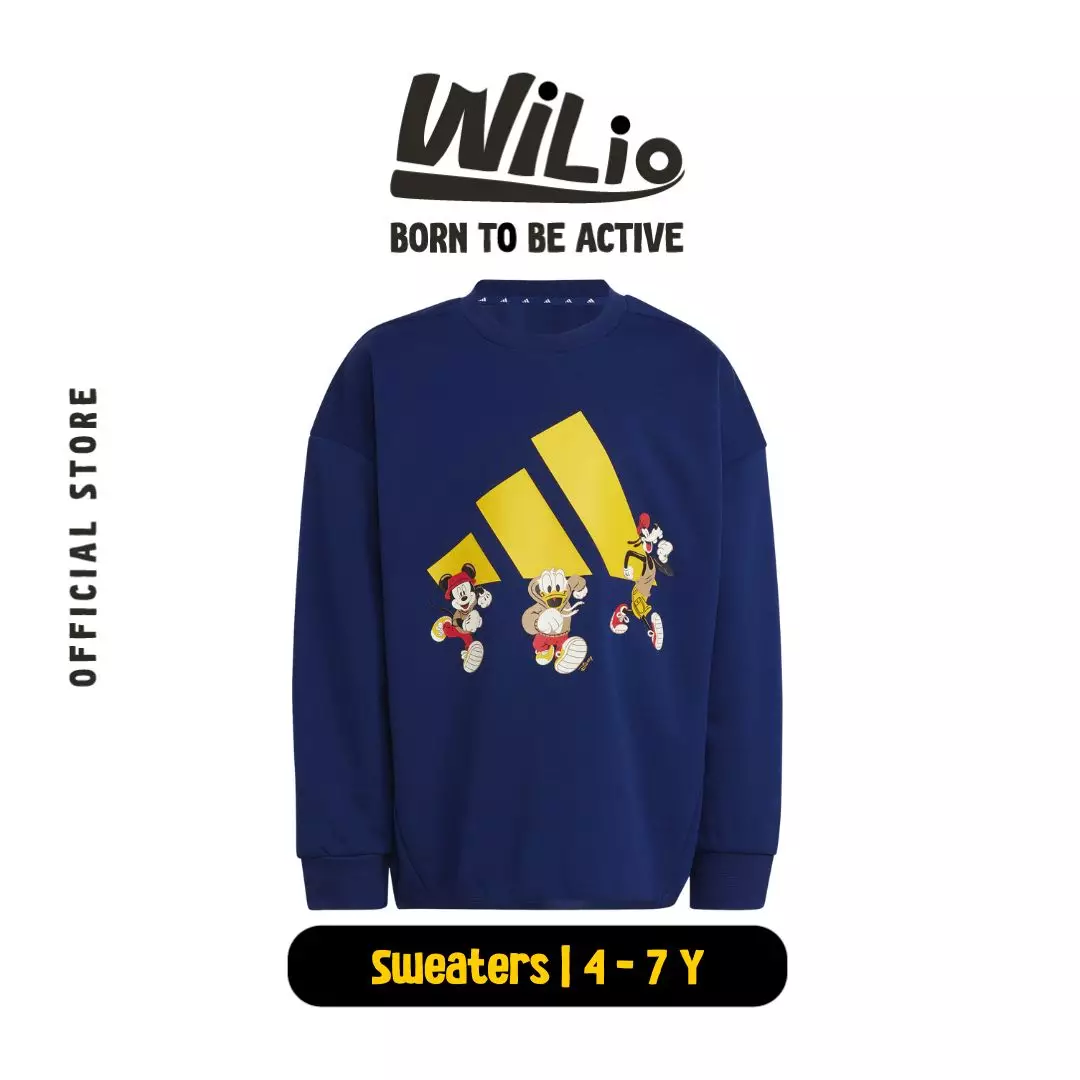 ADIDAS Disney Mickey Mouse Sweatshirt Kids JD4550 Atasan Anak