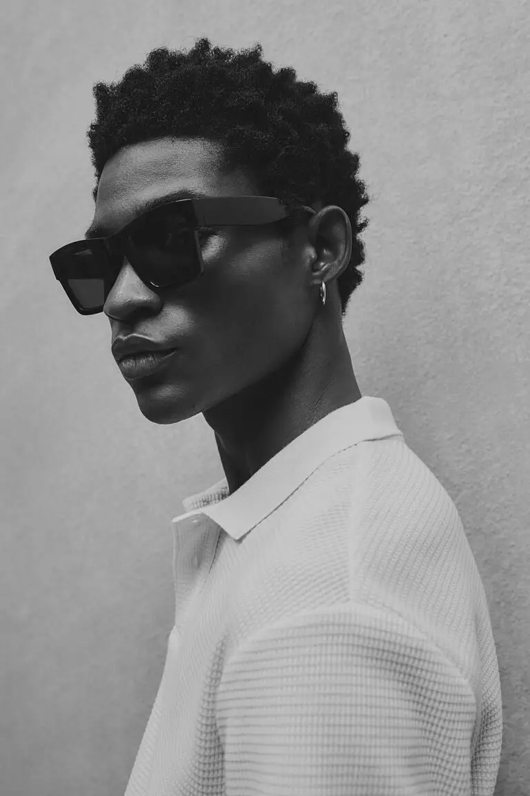 Slim Fit Waffled polo shirt