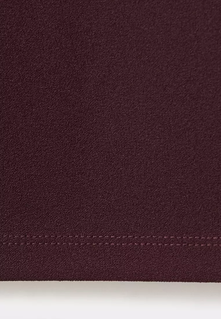 Straight Low-Rise Suit Trousers