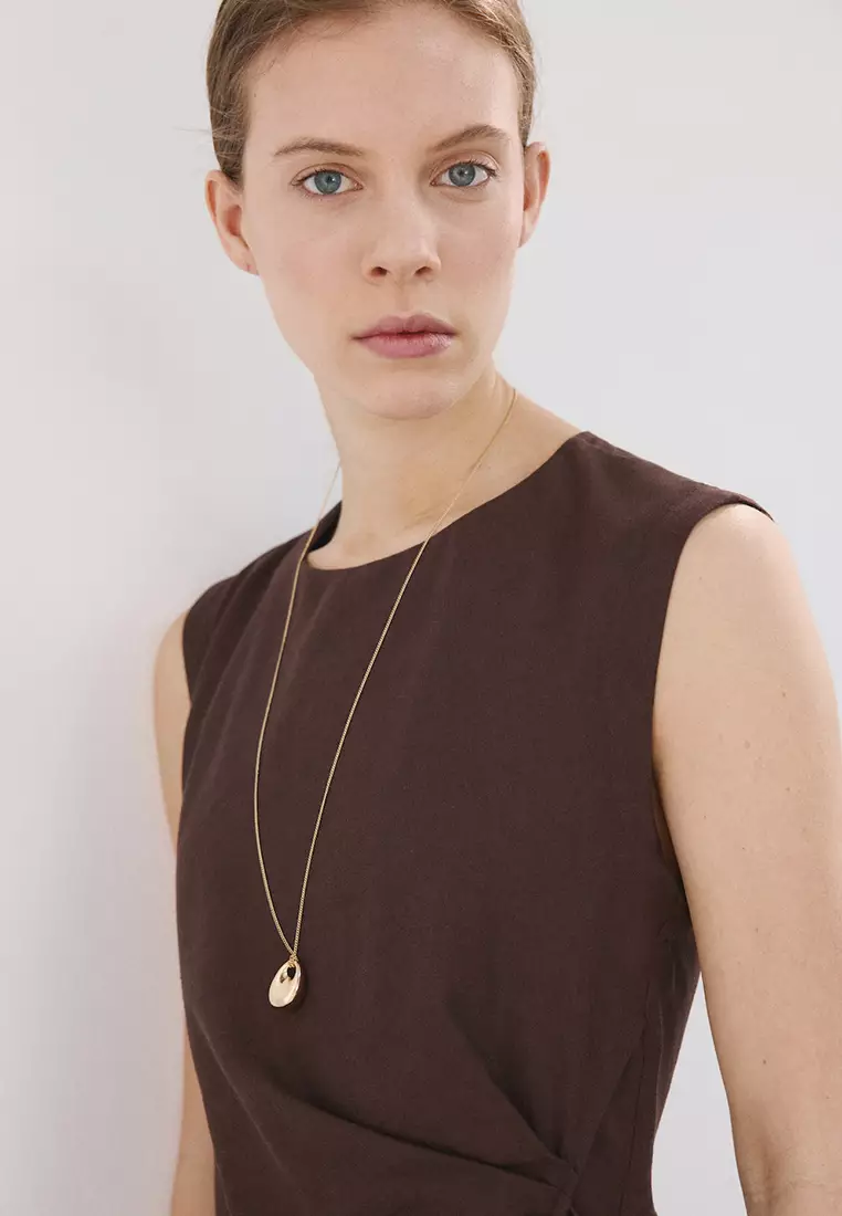 Wrap Midi-Dress With Knot
