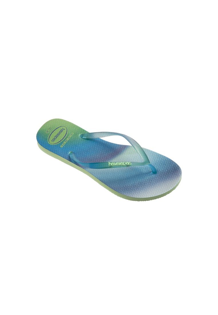 Women Slim Metallic Rainbow Flip Flops - Citronela