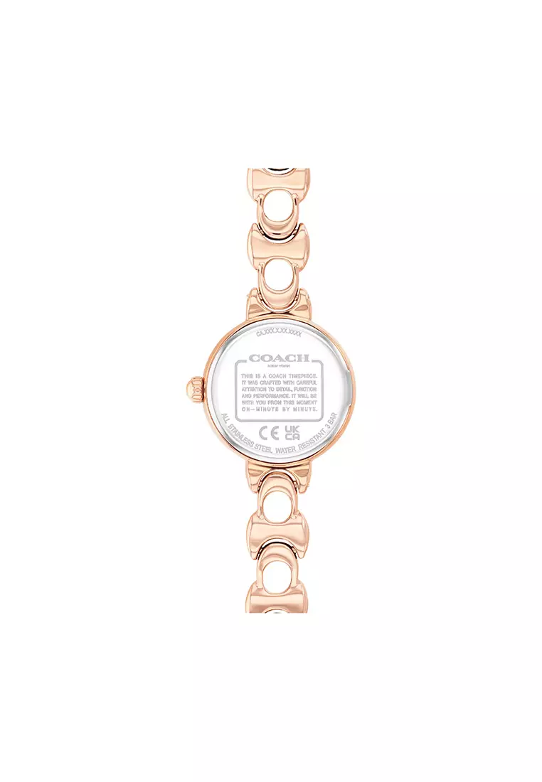 IRIS Women's Watch IONIC PLATED ROSE GOLD STEEL Strap - Light blush Dial 14504652