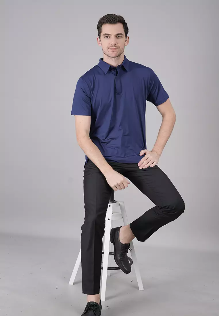 Johnwin Polo Drifit Polo Shirt Kaos Polo Navy Polos FWS.638.H007.003