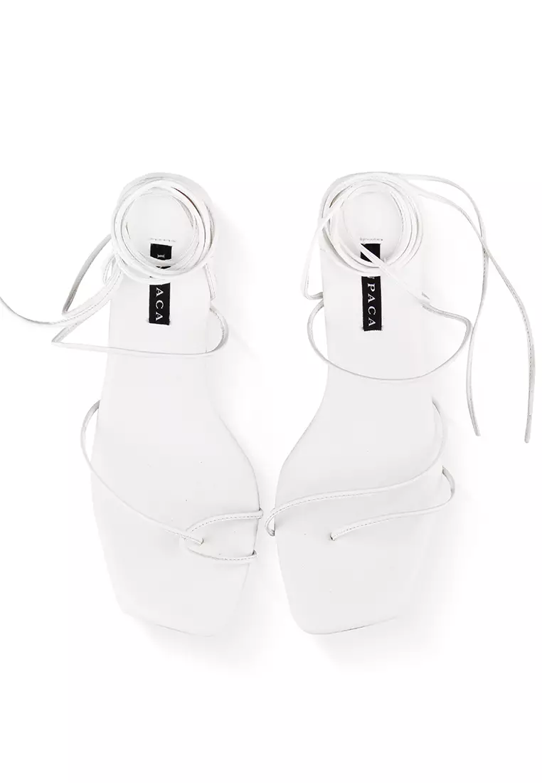 Athens Mismatched Strappy Block Heels Tali