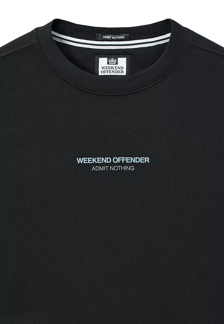 MENS BLACK/BLUE SHADOW RAVAL WOAN SWEATSHIRT
