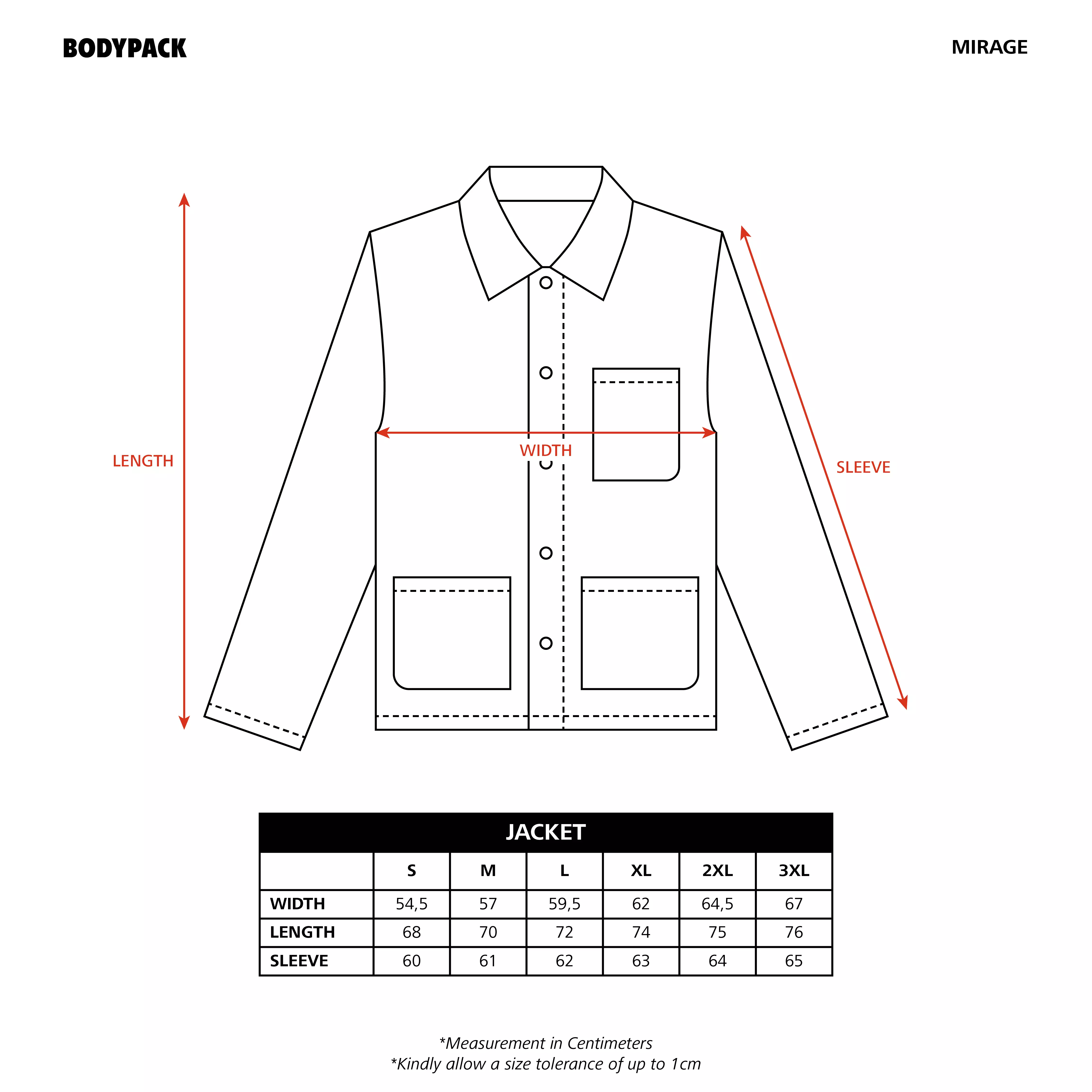Bodypack Mirage Chore Jacket Vintage Jaket Praktis - Abu