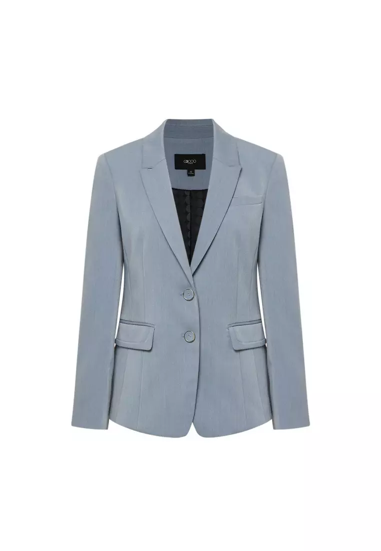 長袖合身剪裁西裝外套