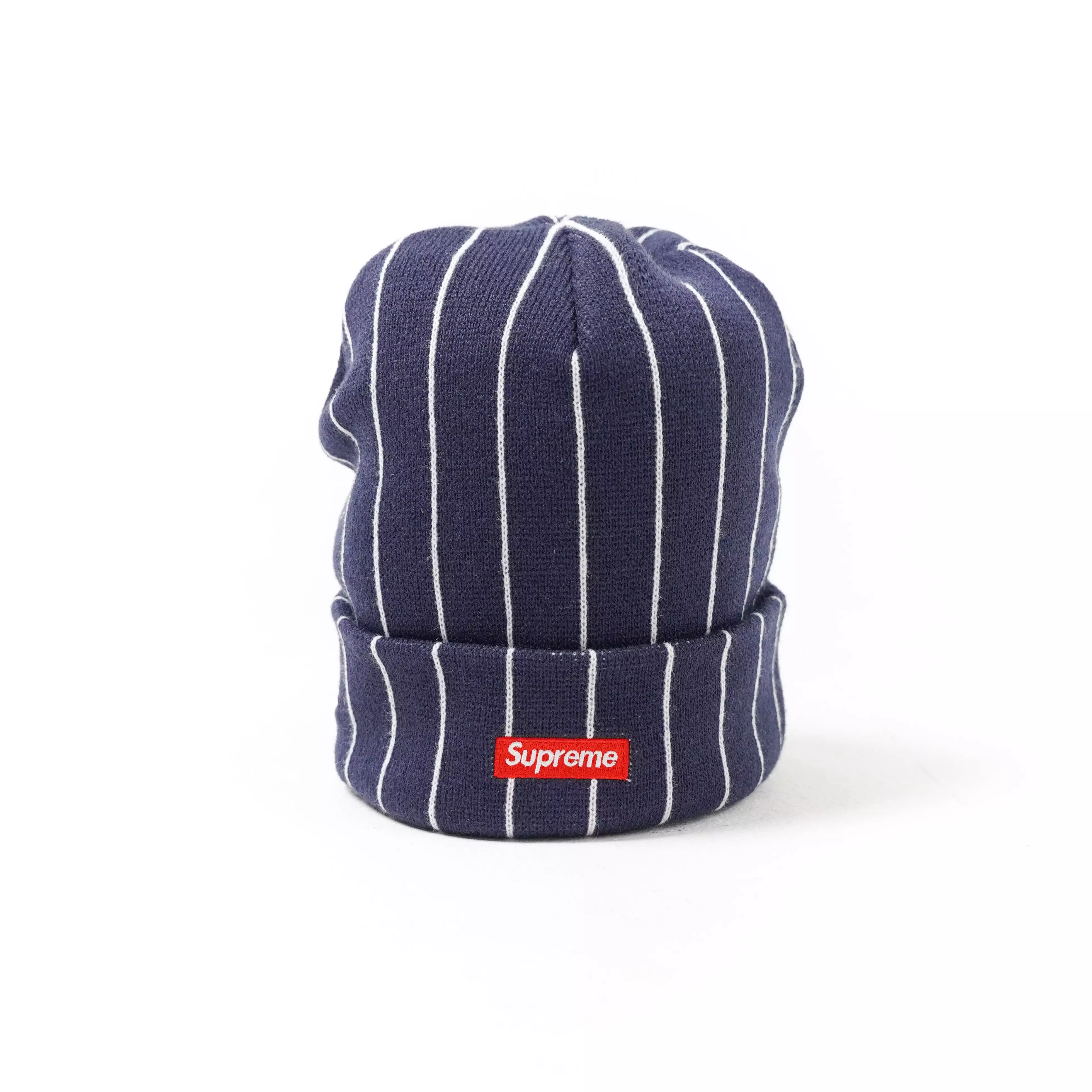 Jual Supreme Topi SUPREME X NEW ERA DEVIL S LOGO STRIPE WHITE NAVY