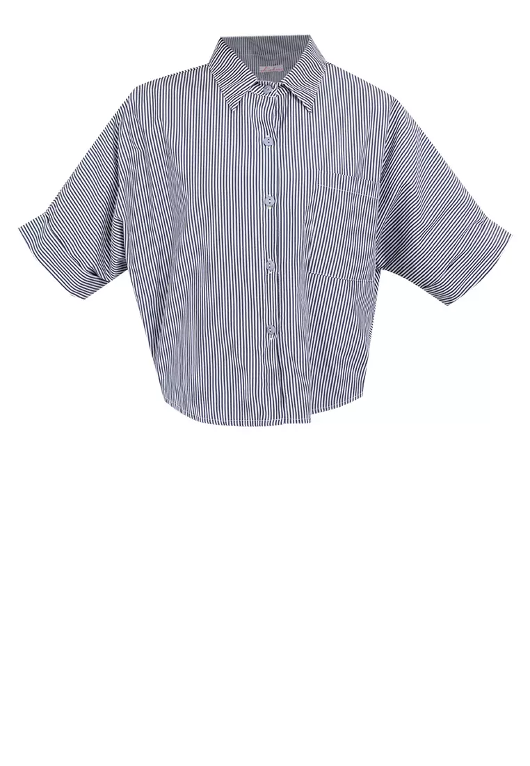 Cassandra Crop Polo Top