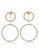 Bullion Gold gold BULLION GOLD Sparkling Round Earrings-Gold/Clear E5AB2ACD48B967GS_1