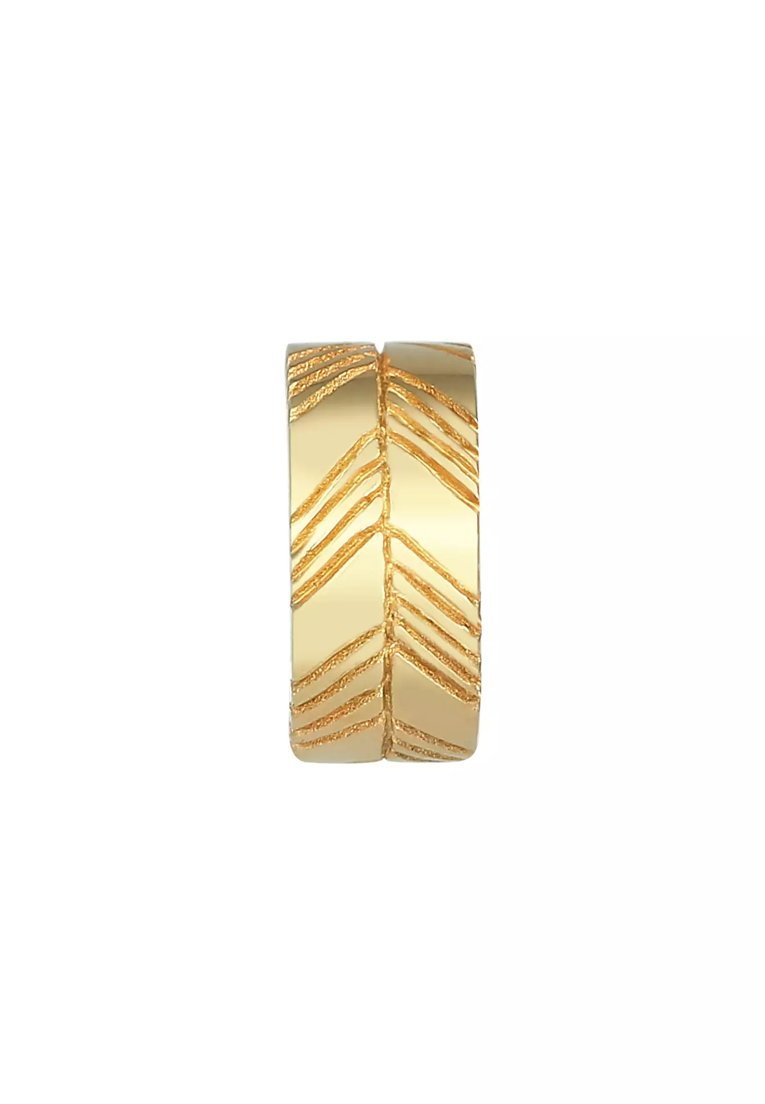 Earrings Earcuff Single Wide Trend Blogger Gold Plated