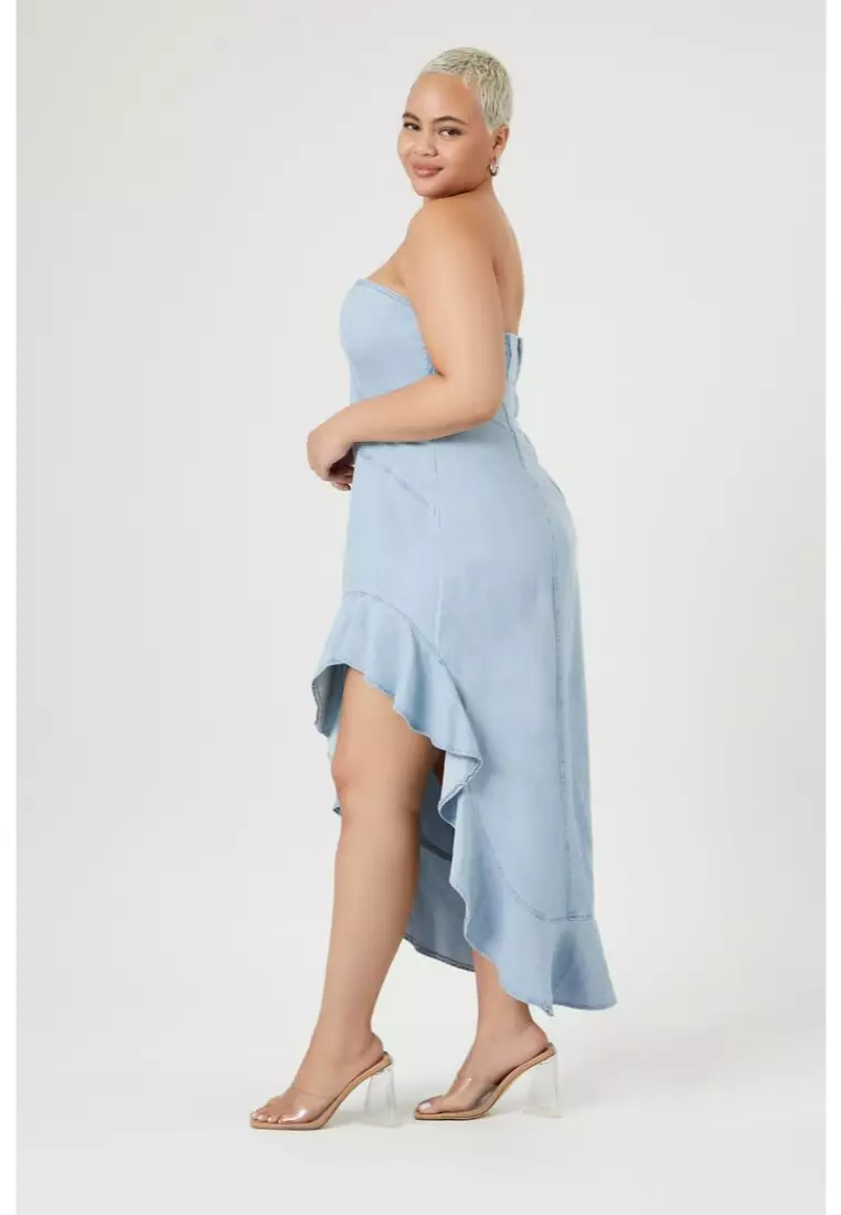 Forever 21 plus size denim dress 2025