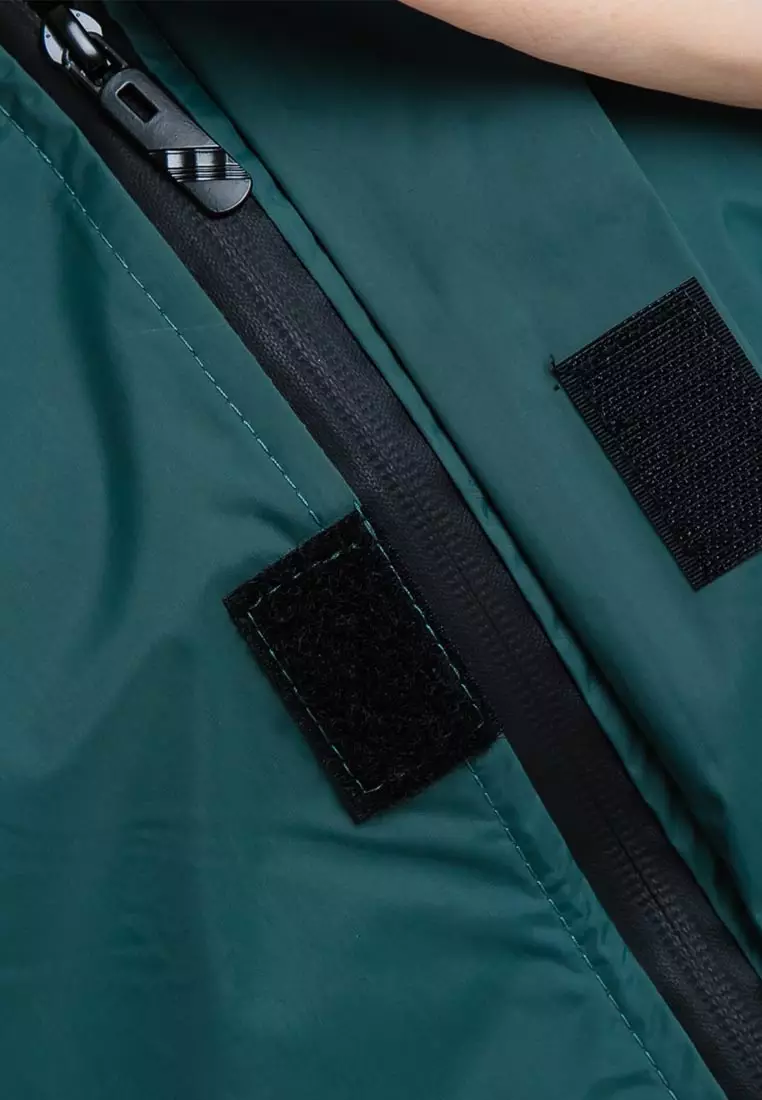 Forest Ladies Premium Windbreaker Women Trekking Biker Placket Jacket Jogging Running Hoodie Waterproof Jacket - 830119-40DkGreen