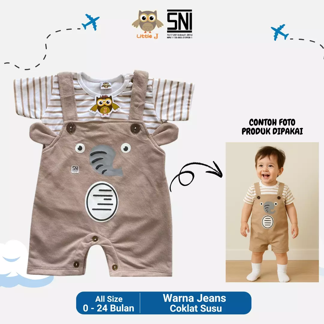 Jual Little J Little J Setelan Baju Salur Baju Kodok Anak