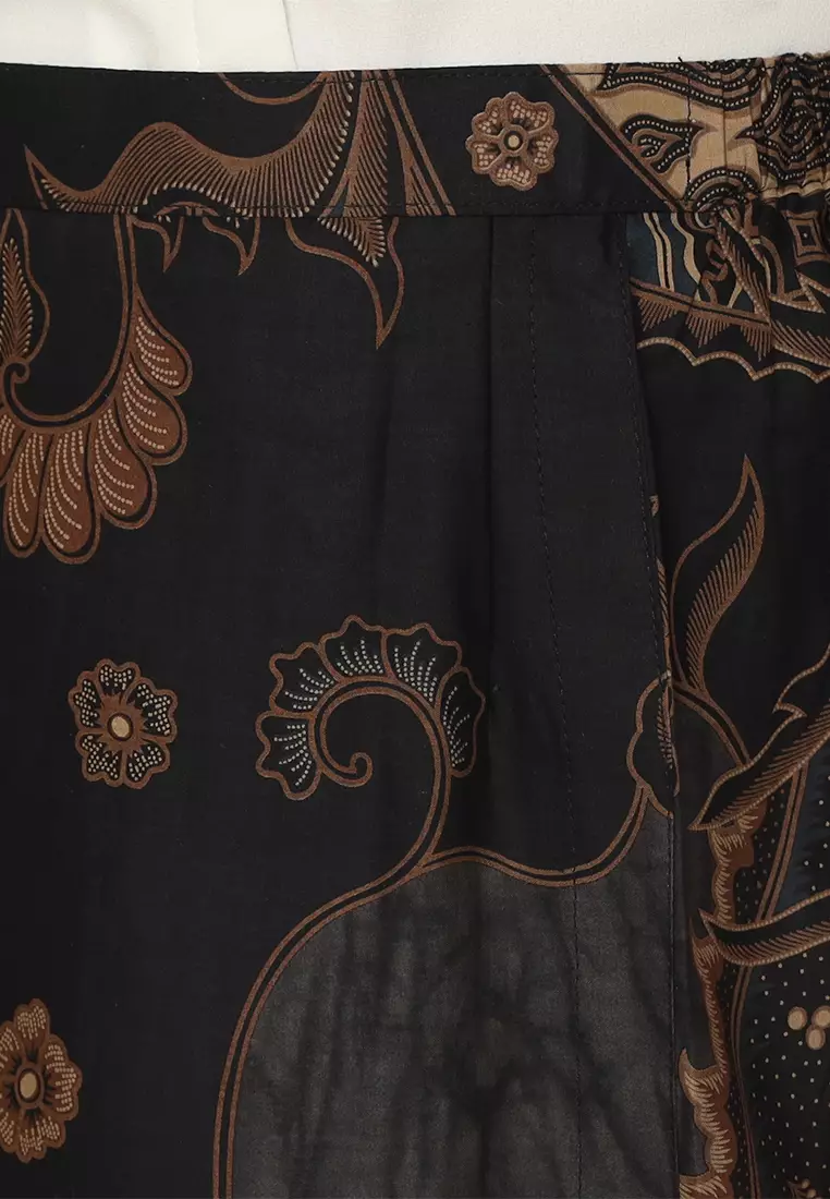Enzy Batik Rok Batik Ranawijaya - Black