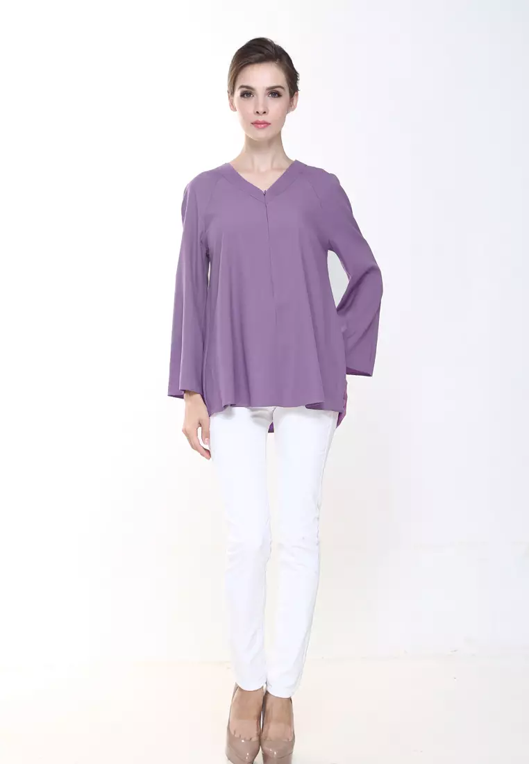 Vivi Top in Dusty Purple