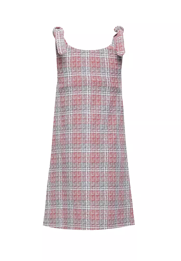 Girl A-line Square Midi Dress