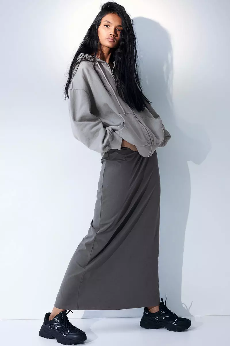 Oversized zip-through hoodie