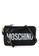 MOSCHINO black Leather Crossbody Bag with Logo (zt) 7698FAC84FB47AGS_2
