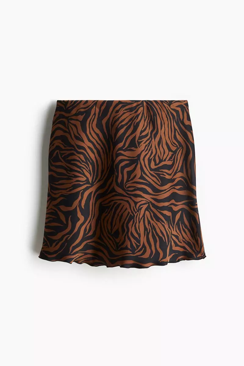 Satin slip skirt