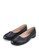 VINCCI black Comfort Round Toe Flats 088D8SH0097081GS_2