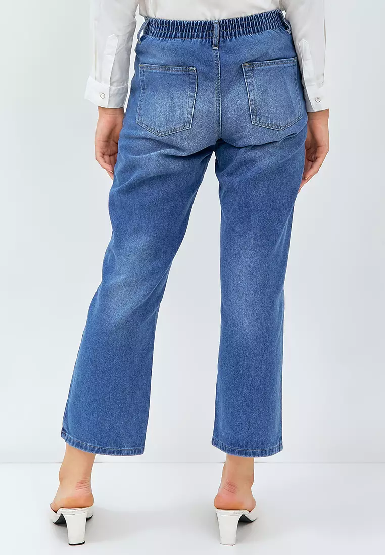 Flamoush Volvan Navy Jeans Wanita