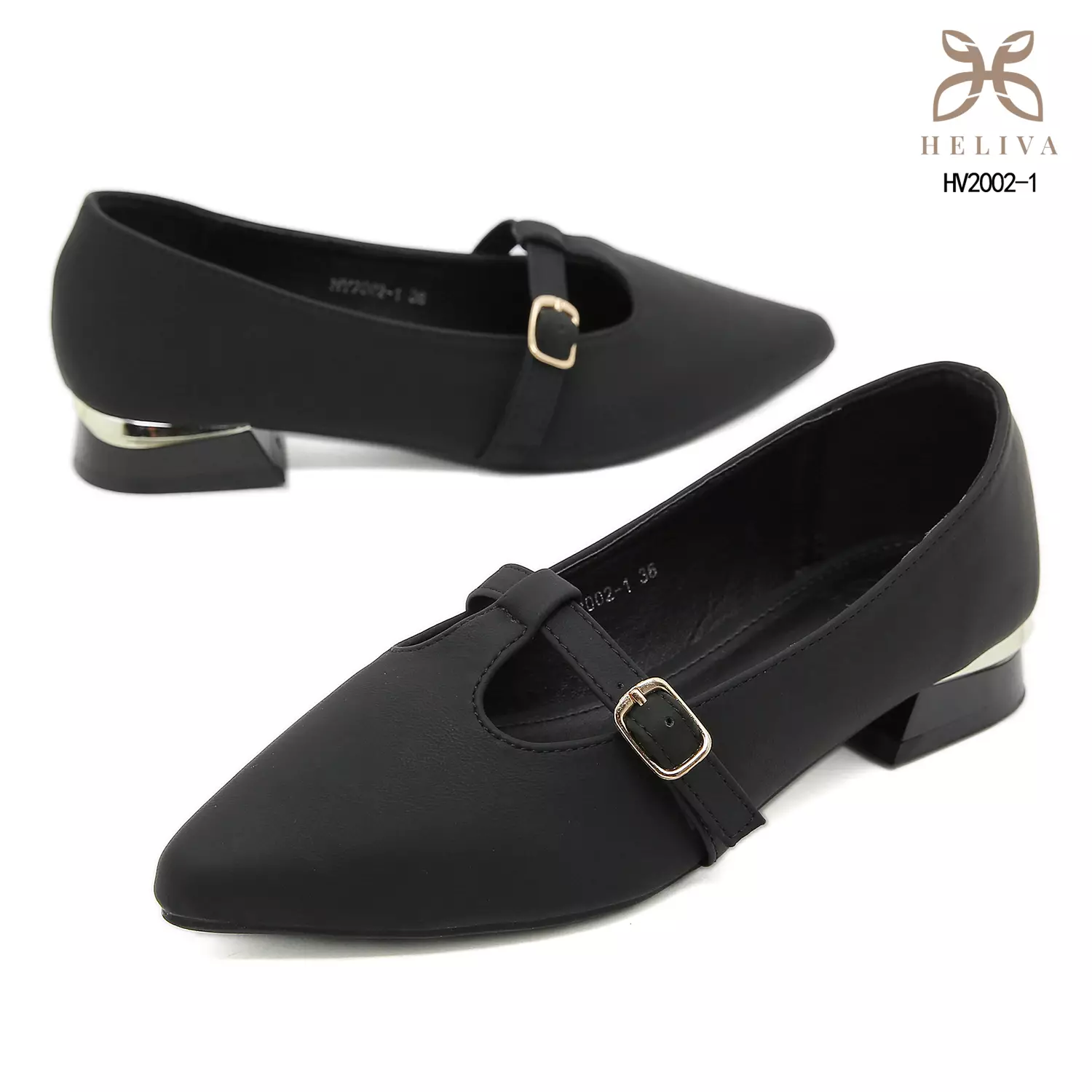 HELIVA WINA Timeless Mary Jane Pumps with Elegant 2.5cm Lift HV2002-1