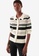 COS black and beige Striped Knitted Polo Shirt 10445AA08F5CC6GS_1