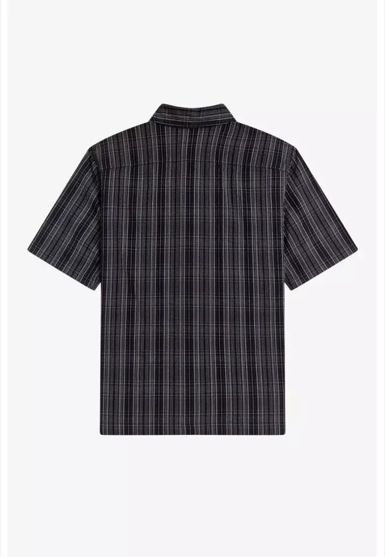 Buy Fred Perry Fred Perry M2470 Seersucker Check Shirt (Navy) 2026