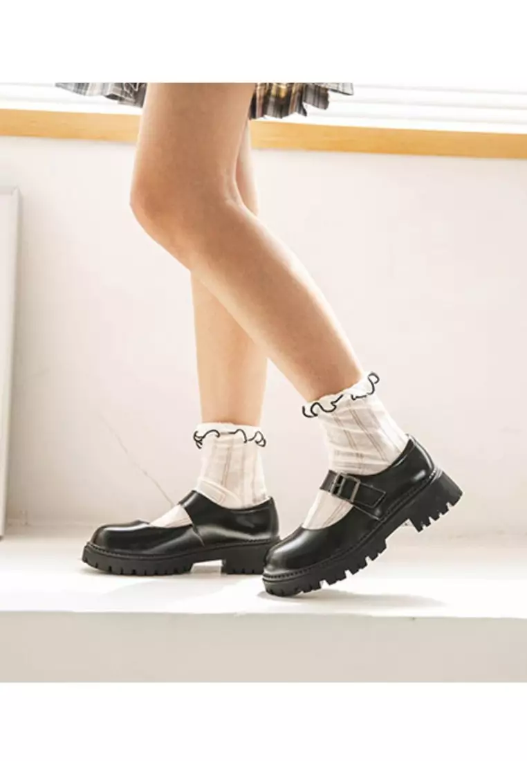 5CM Leather Mary Jane Shoes MZ566-1