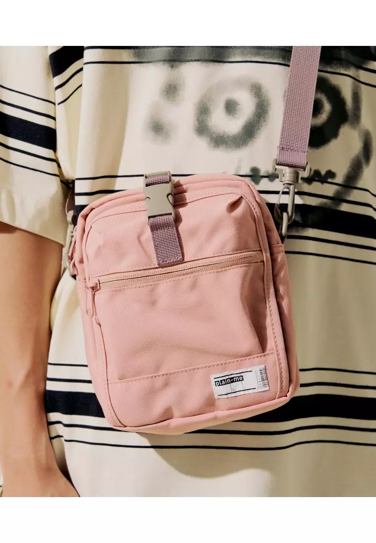 Plain-me 單色經典旅行小包-粉色