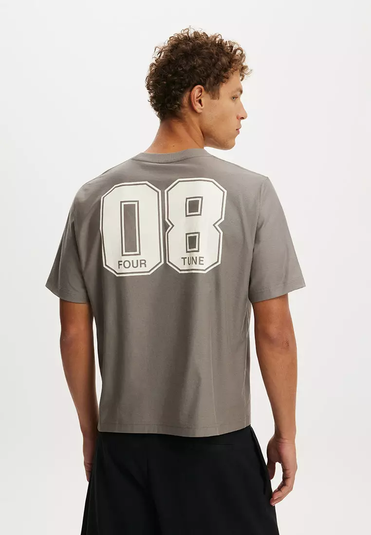 Cropped Fit Graphic T-Shirt