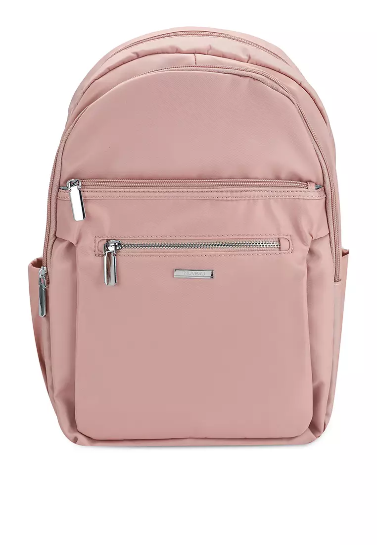 Pink logo clearance backpack