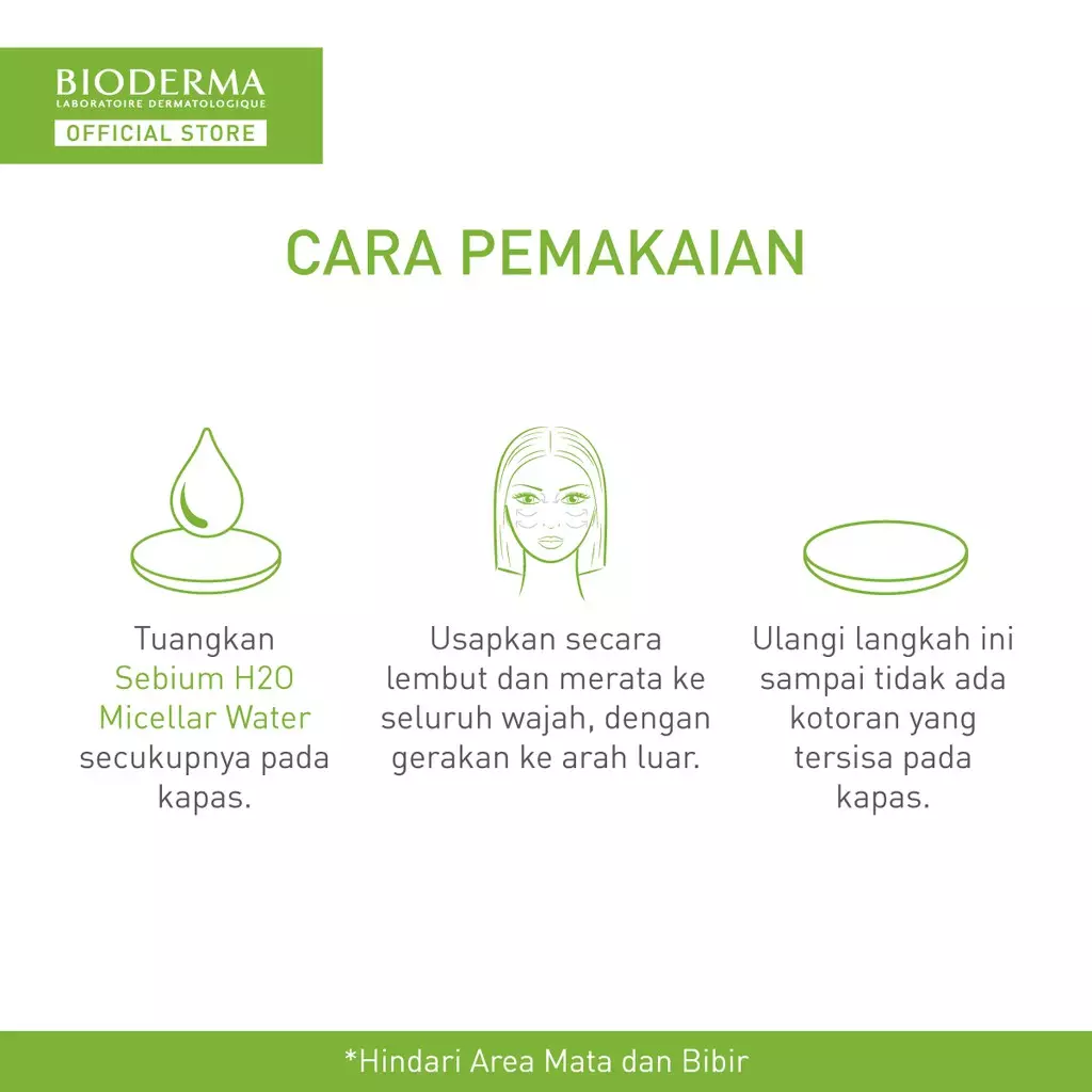 Bioderma Sebium H2O 500 ml - Micellar Water untuk Kulit Kombinasi / Berminyak / Berjerawat