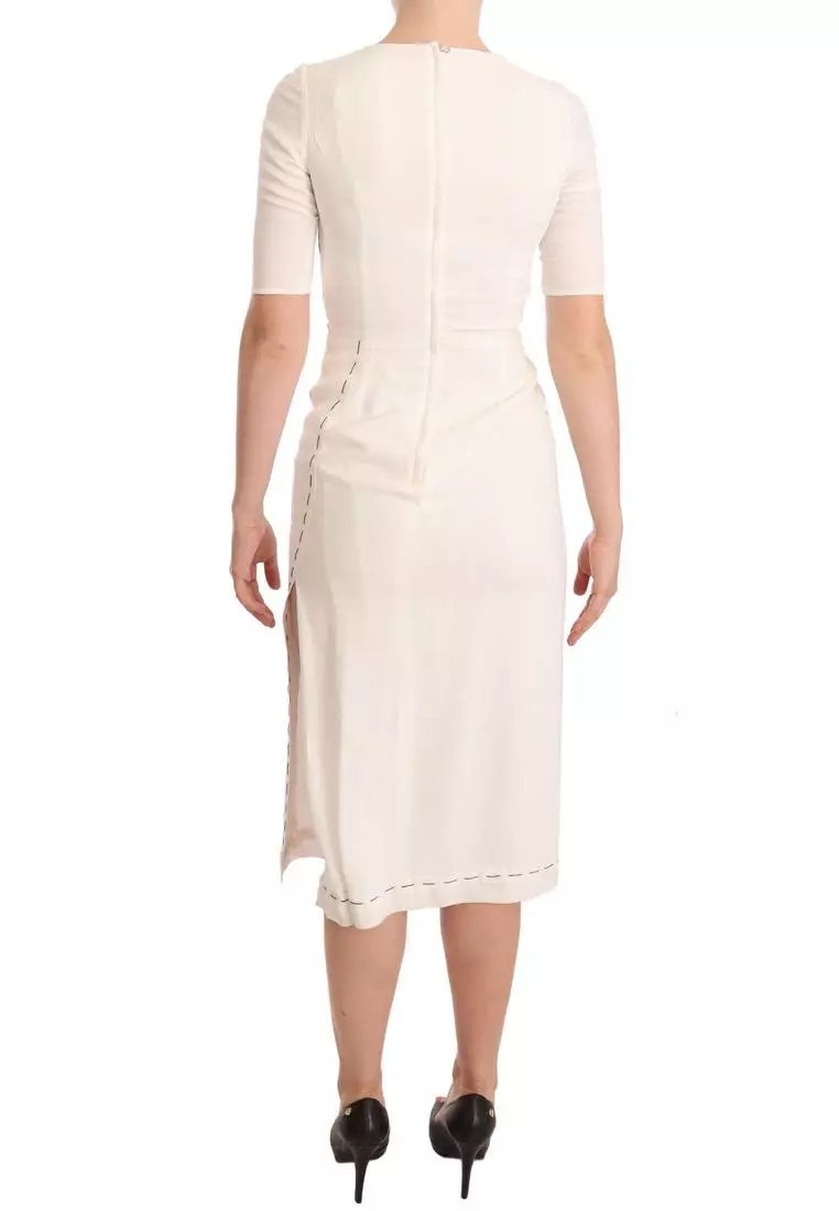 Dolce and gabbana white floral dress discount