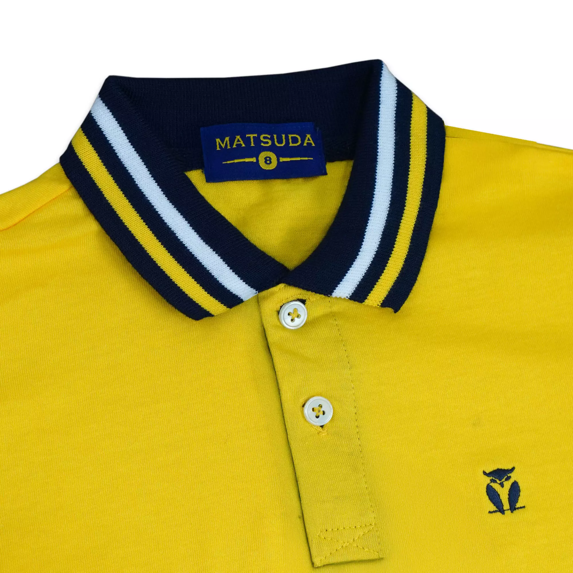 Matsuda baju kaos polo anak laki laki katun umur 2-12 Toby Yellow