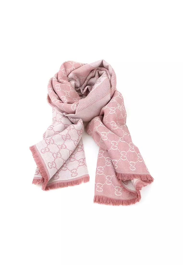 Rose Gucci Pattern Scarf Gucci Silk Floral Scarf GUCCI Floral