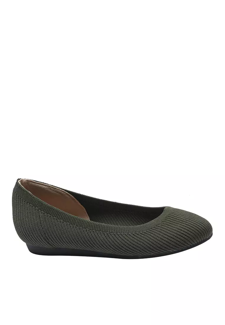 Discount on Twenty Eight Shoes  shoes - SKU: Round Toe Knitted Flat Shoes TJ-Y2