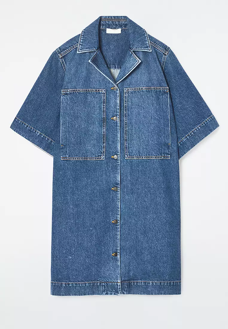 Mini Denim Shirt Dress