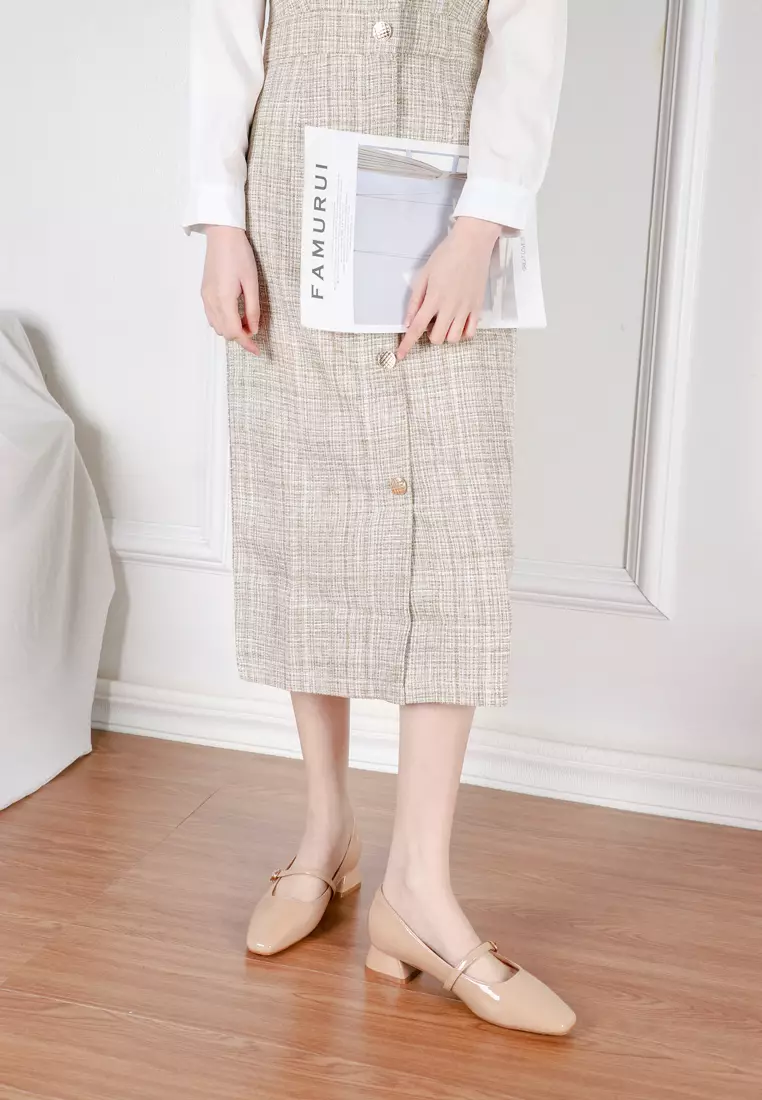 3CM Patent Leather  Mary Jane Shoes 213-3