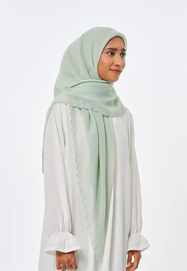 Sulam Cempaka Square in  Seafoam Green