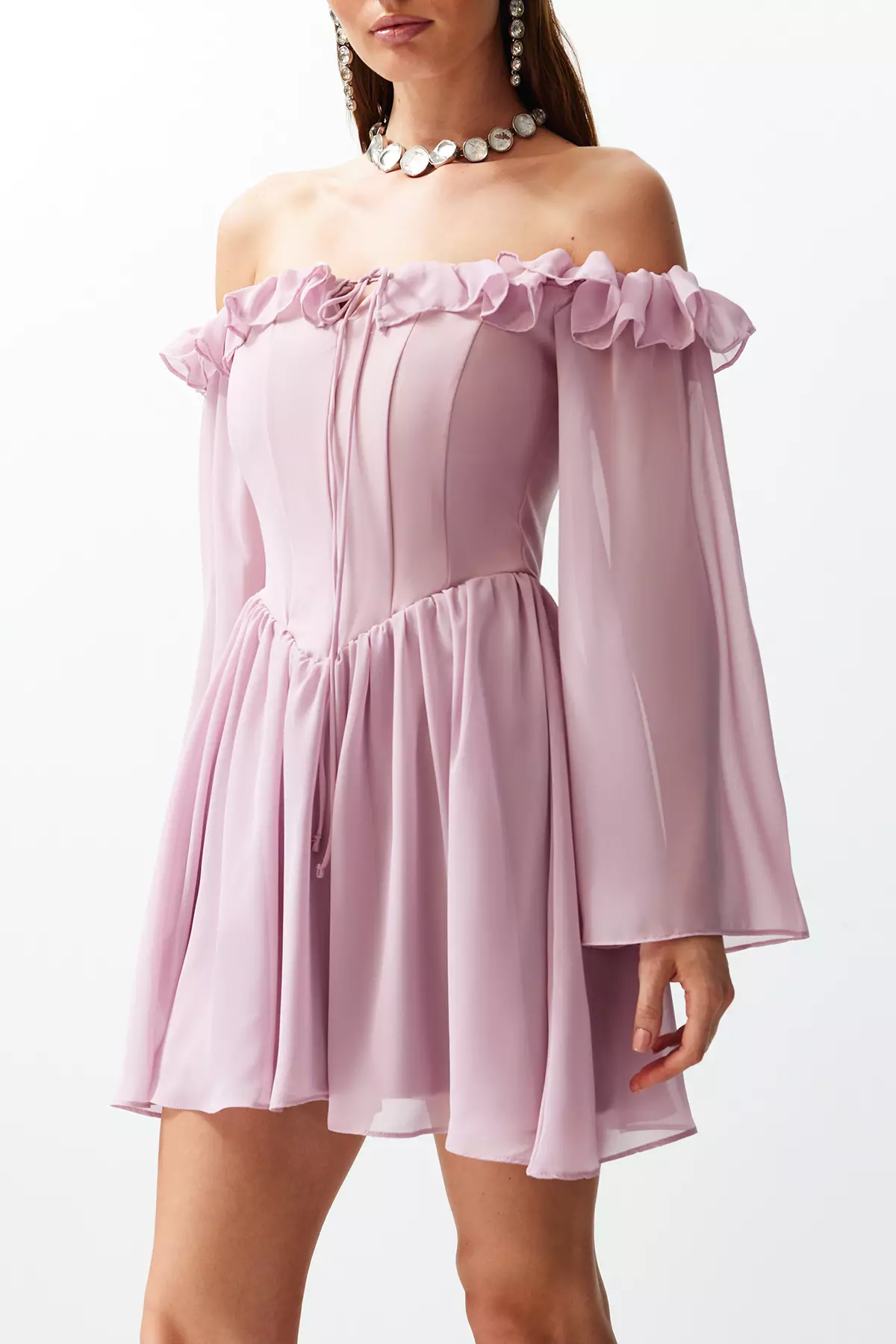 Ruffled Mini Dress