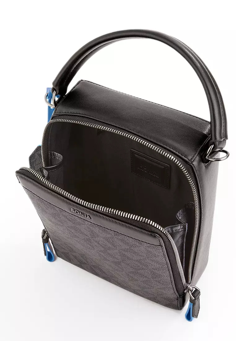 Blue Alvaro Monogram Messenger Bag