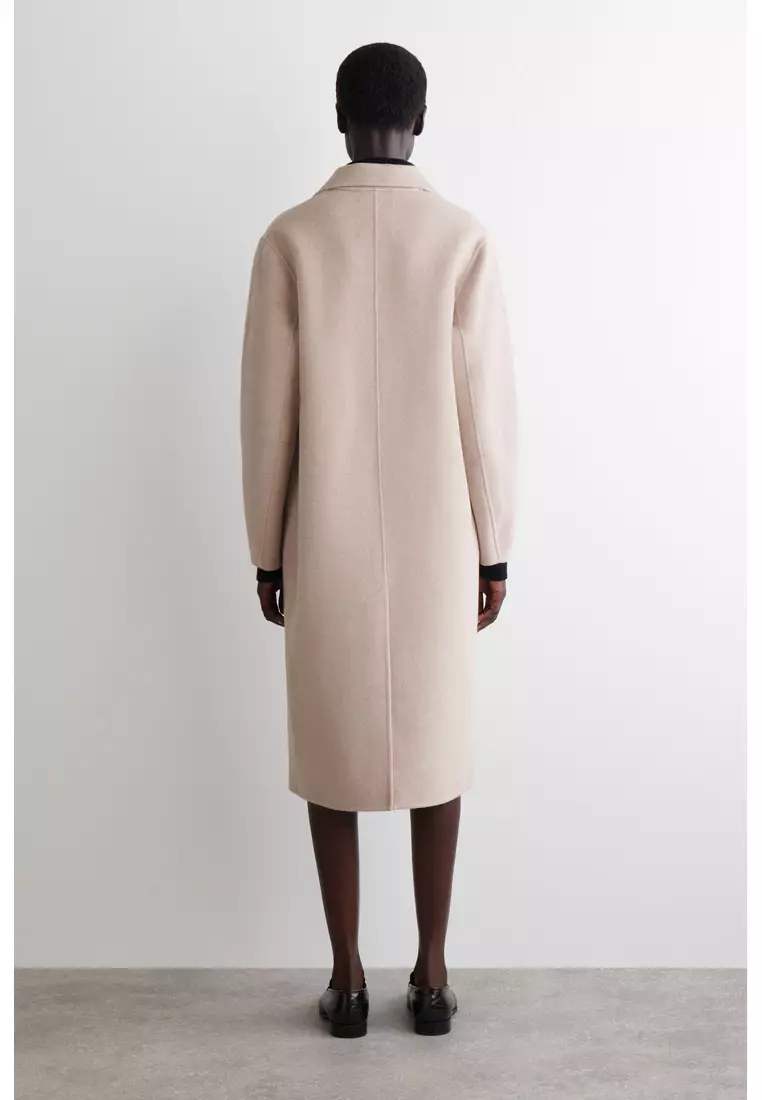 DOUBLE-FACED WOOL LONG COAT