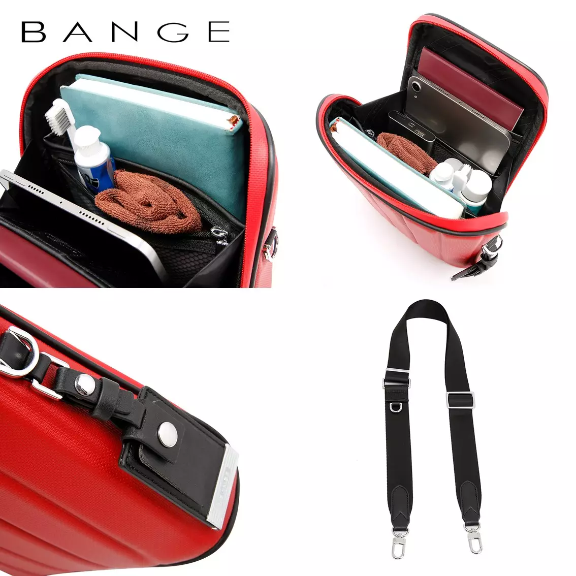 BANGE YD252 Tas Selempang Pria SlingBag Shoulder Chest Bag Pria-Merah