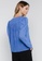 Mango blue Printed Puff Sleeves Blouse 34CEEAA0AC707CGS_1