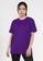 CROWN purple Round Neck Drifit T-Shirt 726FFAA0D10673GS_1