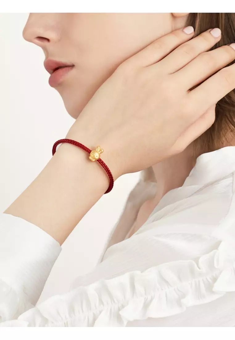 Charme 999 24K Gold Chinese Zodiac Rabbit Charm 93694C (Bracelet not included)