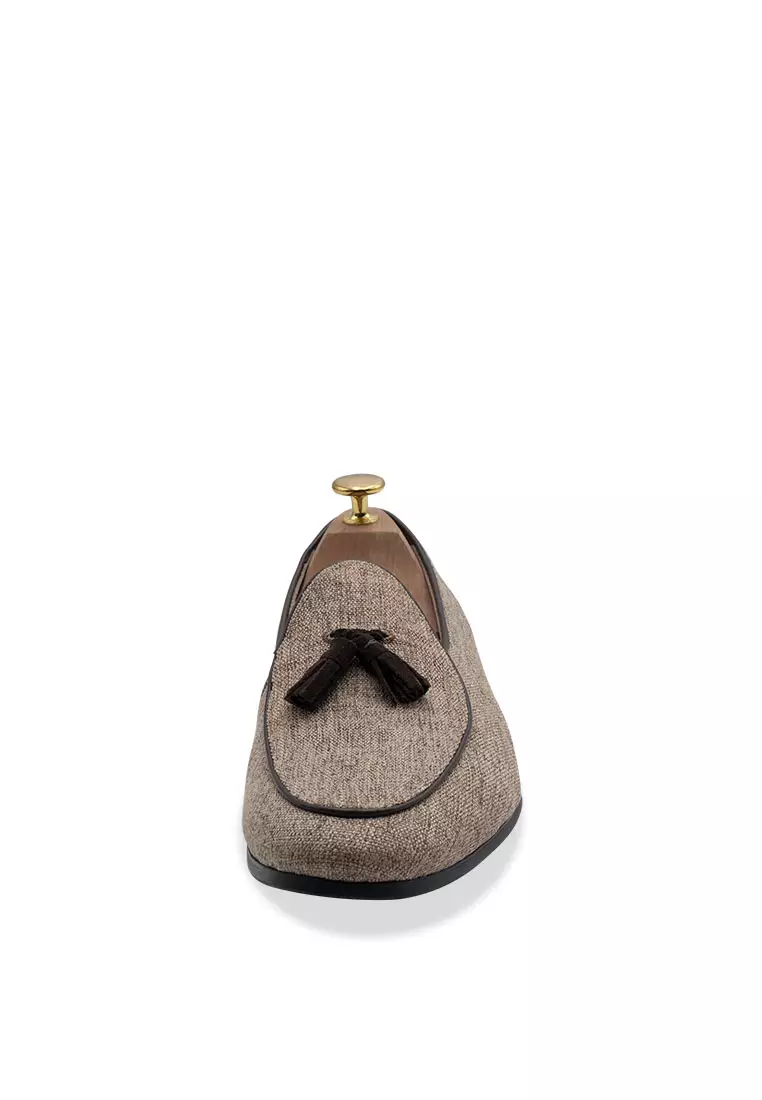 Rafael Brown Tassel Belgian Loafer