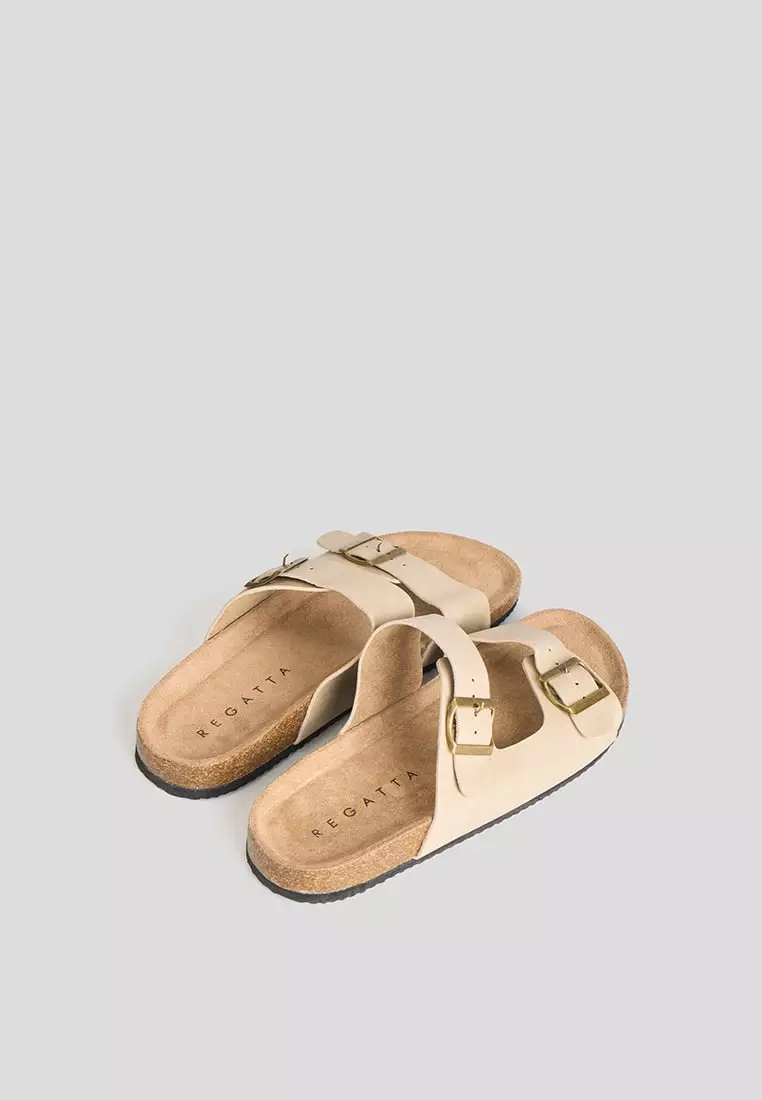 Men's Cork Double Strap Slides